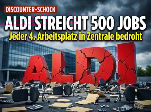 Kahlschlag bei Aldi Süd: Discounter-Riese streicht hunderte Arbeitsplätze in der Zentrale