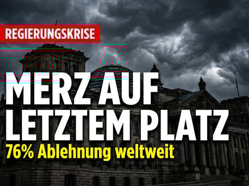 Kanzler Merz auf dem letzten Platz: Unbeliebter als jeder andere Regierungschef weltweit