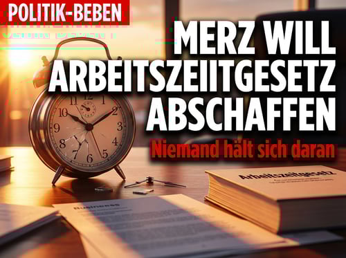 Kanzler Merz provoziert: Arbeitszeitgesetz soll weg – und niemand hält sich ohnehin daran