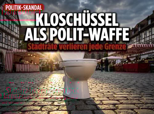 Kloschüssel als politisches Statement: Wenn Stadträten die Argumente ausgehen