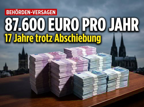 Kölner Behördenversagen: Ausreisepflichtiger Straftäter kassiert seit 17 Jahren fast 90.000 Euro jährlich