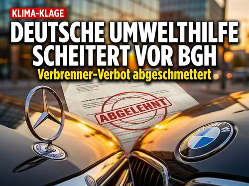 Krachende Niederlage: Deutsche Umwelthilfe scheitert mit absurder Klage gegen BMW und Mercedes