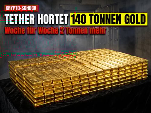 Krypto-Gigant Tether hortet Gold wie eine Zentralbank – und erschüttert damit den Edelmetallmarkt