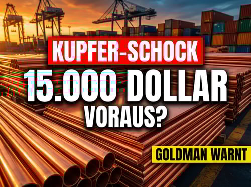 Kupfer vor dem Paukenschlag: Goldman hält Kurs, Traxys sieht 15.000 Dollar
