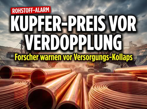 Kupfer vor historischem Preissprung? Forscher warnen vor dramatischer Versorgungslücke