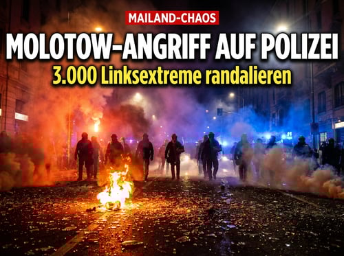 Linksextreme Gewalt erschüttert Mailand: Molotowcocktails gegen Polizisten bei Anti-ICE-Protesten