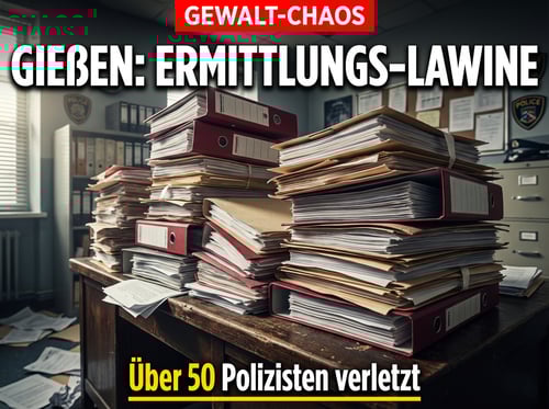 Linksextreme Gewaltexzesse in Gießen: Ermittlungsbehörden versinken in Aktenbergen
