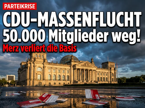 Massenflucht aus der Merz-Partei: CDU verliert ihre Basis im Rekordtempo