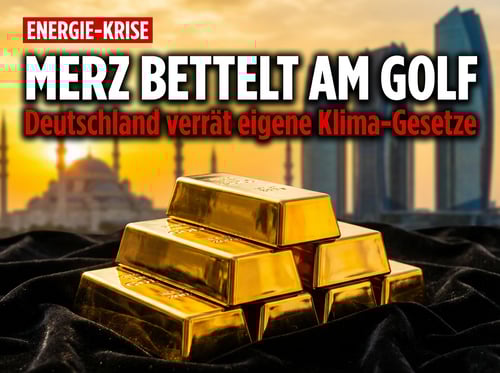 Merz auf Betteltour am Golf: Wie Berlin seine eigenen Werte für Flüssiggas über Bord wirft