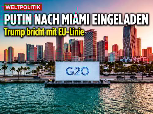 Miami statt Sanktionen: Trump holt Putin an den G20-Tisch zurück
