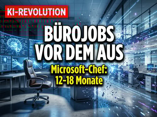 Microsofts KI-Chef kündigt das Ende des Büroarbeiters an – und die Politik schläft
