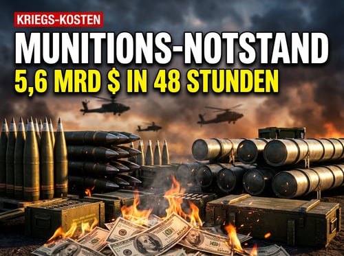 Milliardengrab Iran-Krieg: Trump sucht verzweifelt nach Munitionsnachschub