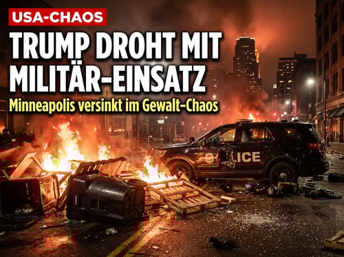 Minneapolis versinkt im Chaos: Trump droht mit Insurrection Act gegen linksextreme Randalierer
