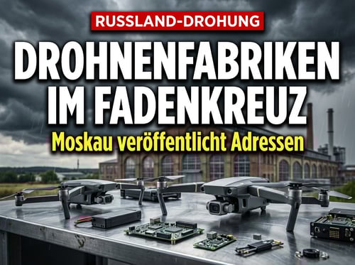 Moskau droht Europa unverhohlen: Drohnenfabriken im Fadenkreuz