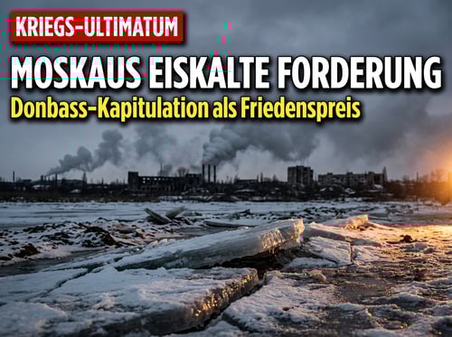 Moskaus eiskalte Forderung: Donbass-Kapitulation als Preis für den Frieden