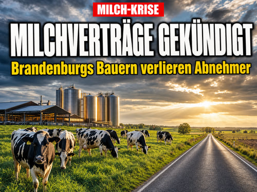 Müller kappt Milchverträge: Brandenburgs Bauern unter Druck!