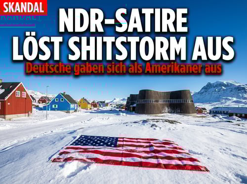 NDR-Satireteam sorgt mit dreister Flaggen-Provokation auf Grönland für internationalen Eklat