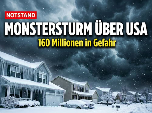 Notstand in den USA: „Monstersturm" bedroht Millionen Amerikaner mit lebensbedrohlicher Kälte