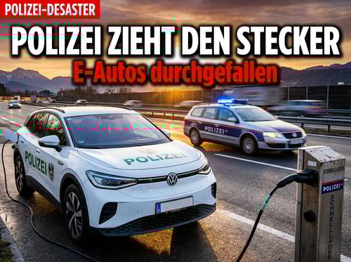 Österreichs Polizei zieht den Stecker: E-Autos im Praxistest krachend durchgefallen