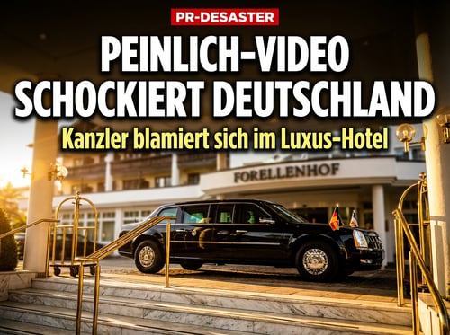 Peinlich-Video aus dem Forellenhof: Wenn der Kanzler die coole Socke geben will