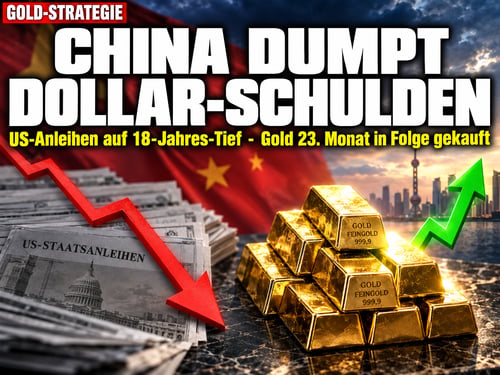 Pekings stiller Rückzug: China wirft US-Anleihen ab – und kauft Gold!