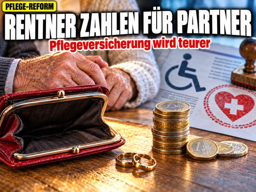 Pflege-Hammer: Jetzt sollen Rentner für ihre Ehepartner zahlen!