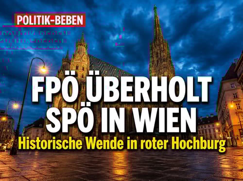 Politisches Erdbeben in Wien: FPÖ überflügelt erstmals die SPÖ in deren eigener Festung