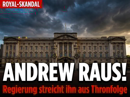 Prinz Andrew vor dem Aus: Britische Regierung will den gefallenen Royal aus der Thronfolge streichen