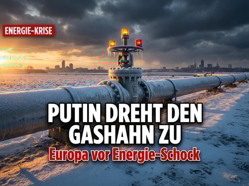 Putins Drohgebärde: Russland erwägt sofortigen Gas-Stopp für Europa