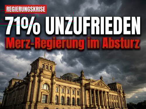 Rekord-Unzufriedenheit: Sieben von zehn Deutschen haben die Nase voll von Merz und Co.