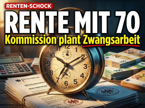 Rente mit 70: Regierungskommission plant den nächsten Griff in die Lebenszeit der Bürger