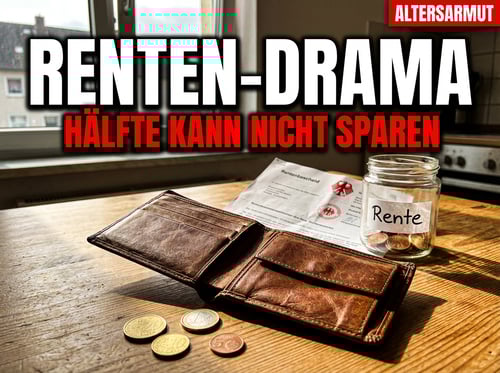 Rentendrama in Deutschland: Wenn der Wunsch zu sparen am leeren Portemonnaie scheitert