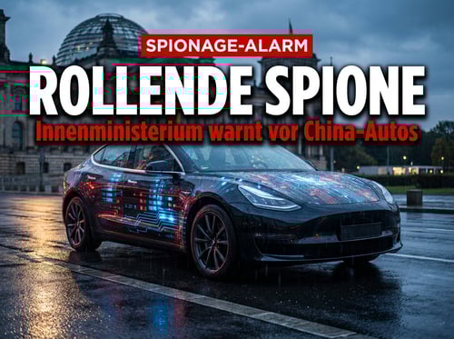 Rollende Spione aus Fernost: Bundesinnenministerium schlägt Alarm wegen chinesischer Elektroautos
