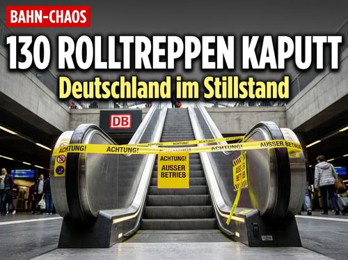 Rolltreppe kaputt: Deutsche Bahn offenbart erneut den maroden Zustand der Infrastruktur