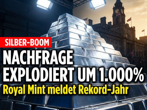 Royal Mint im Ausnahmezustand: Silberkäufe explodieren um 1.000 Prozent