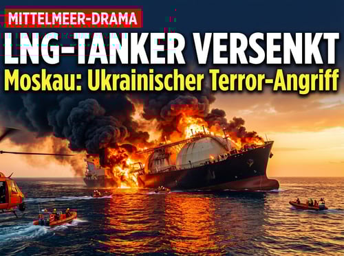 Russischer LNG-Tanker versinkt im Mittelmeer – Moskau spricht von ukrainischem Terrorangriff