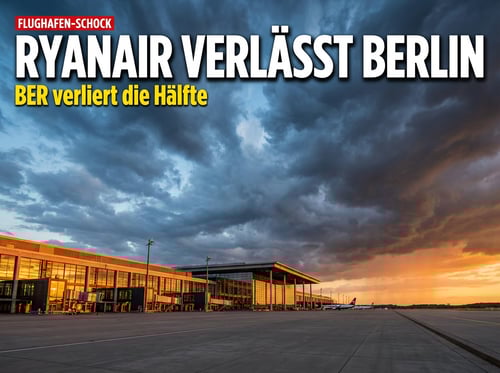 Ryanair packt die Koffer: Billigflieger zieht alle Jets aus Berlin ab – BER verliert die Hälfte seines Angebots