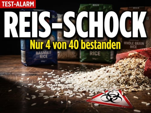 Schadstoff-Schock im Reisregal: Nur vier von 40 Produkten bestehen den Test