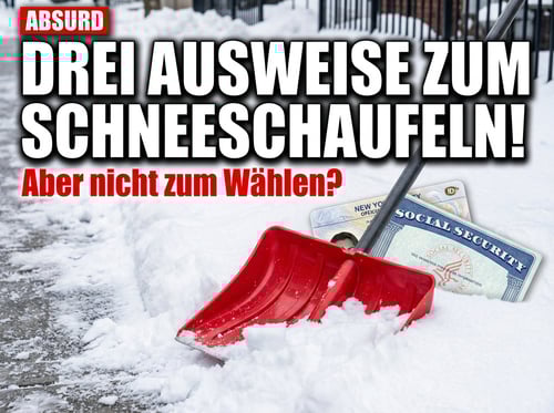 Schneeschaufeln nur mit Ausweis: New Yorks linker Bürgermeister entlarvt die Doppelmoral der Demokraten