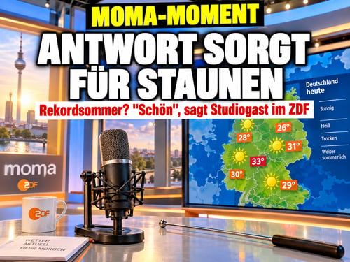 „Schön“ statt Schweiß: Studiogast bringt ZDF-Wettermann aus dem Konzept
