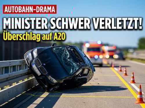 Schwerer Unfall auf der A20: Mecklenburg-Vorpommerns Wirtschaftsminister im Krankenhaus