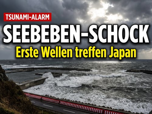 Schweres Seebeben vor Japan: Tsunami-Wellen treffen Küste – Erinnerungen an Fukushima werden wach