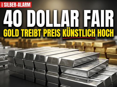 Silber-Alarm der Commerzbank: 40 Dollar fair – doch Gold hält den Preis künstlich oben
