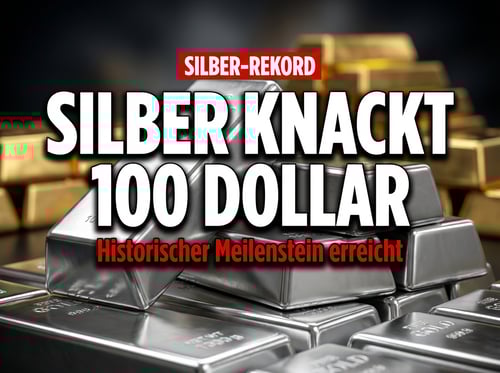 Silber durchbricht 100-Dollar-Marke: Historischer Meilenstein erschüttert die Märkte