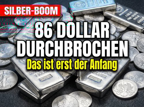 Silber durchbricht die 86-Dollar-Marke – und das ist erst der Anfang