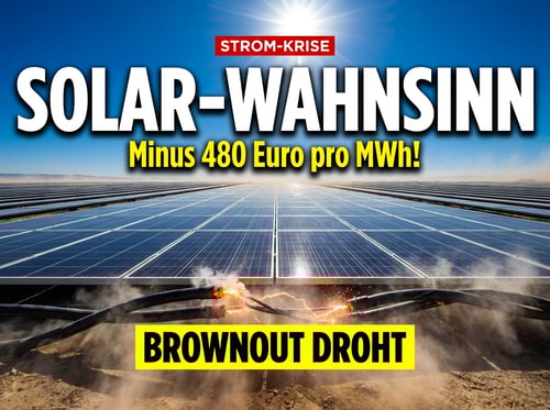 Solar-Wahnsinn auf dem Höhepunkt: Wenn Strom zur teuren Last wird und der Brownout droht
