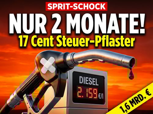 Spritpreis-Schock: Merz verordnet Deutschland ein Zwei-Monats-Pflaster gegen die Energiekrise