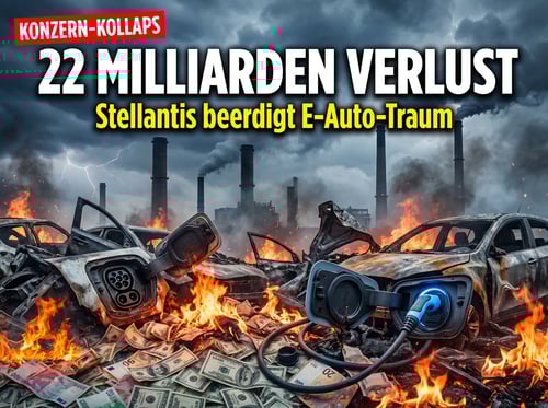Stellantis kapituliert: 22 Milliarden Euro Abschreibung markiert das Ende der E-Auto-Träumerei