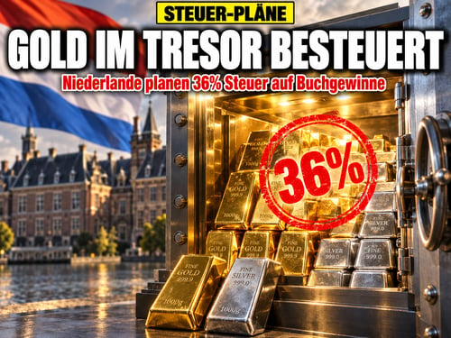 Steuer auf Papiergewinne: Holland greift nach Gold im Tresor!