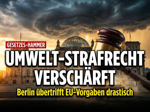 Strafrechts-Hammer für die Wirtschaft: Berlin verschärft Umweltgesetze weit über EU-Vorgaben hinaus